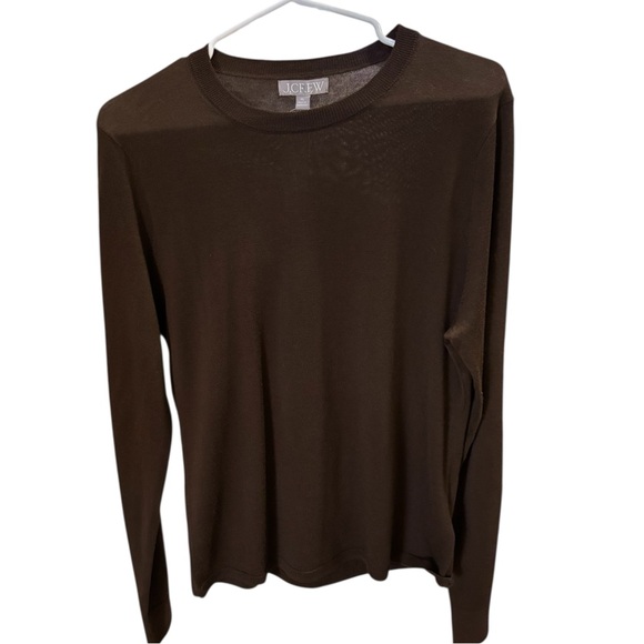 J. Crew Carolyn Fitted Crewneck Sweater in Merino Wool in French Press XL. NWT - Picture 5 of 12